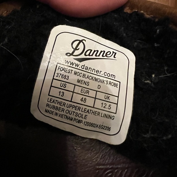 DANNER FOREST MOC BLACK/MONK'S ROBE SIZE 13 - Picture 5 of 5